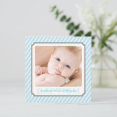 PHOTO BAPTISM INVITATIONS :: candystripes 2SQ (Debout devant)