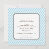 PHOTO BAPTISM INVITATIONS :: candystripes 2SQ (Dos)