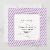 PHOTO BAPTISM INVITATIONS :: candystripes 5SQ (Dos)