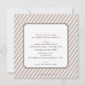 PHOTO BAPTISM INVITATIONS :: candystripes 7SQ (Dos)