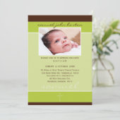 PHOTO BAPTISM INVITATIONS :: doucement repéré 4P (Debout devant)