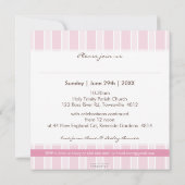 PHOTO BAPTISM INVITATIONS :: élégamment 2SQ (Dos)