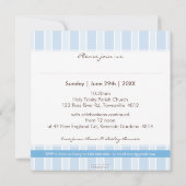 PHOTO BAPTISM INVITATIONS :: élégant 4SQ (Dos)