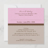 PHOTO BAPTISM INVITATIONS :: fantastique 3SQ (Dos)