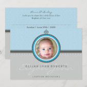 PHOTO BAPTISM INVITATIONS :: fantastique 4L (Devant / Derrière)