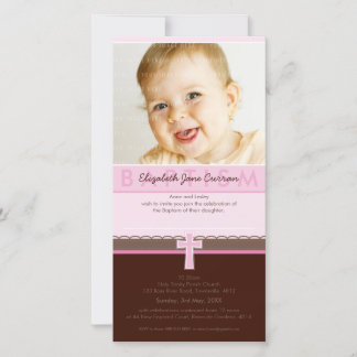PHOTO BAPTISME INVITATIONS :: pure 2