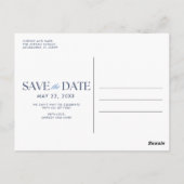 Photo Beach Wedding Budget Sla de datum op Briefkaart (Achterkant)