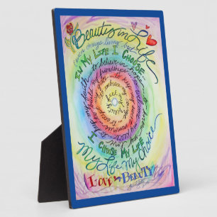 Photo Beauté dans la vie Cancer Poème Peinture Plaque ca