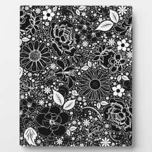 Photo Beautés botaniques Noir n Blanc Bureau Plaque