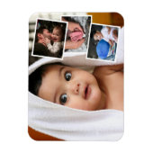 Photo bébé 4 Photo Magnet Montage (Vertical)