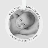 Photo bébé | Notre premier Noël en tant que grands (dos)