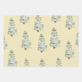 photo beige feuille papier d'emballage de Noël (Devant 3)