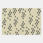 photo beige feuille papier d'emballage de Noël (Devant 2)