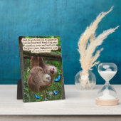 Photo Belle Écriture de Sloth Plaque Ephésiens 4:32 (Côté)