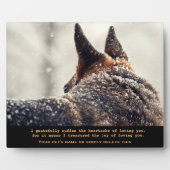 Photo Belle plaque commémorative d'animal de compagnie B (Devant)