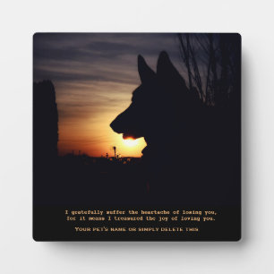 Photo Belle plaque commémorative pour animal de compagni