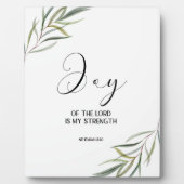 Photo Bible verse Nehemiah leaves scripture Plaque (Devant)