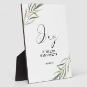 Photo Bible verse Nehemiah leaves scripture Plaque (Côté)