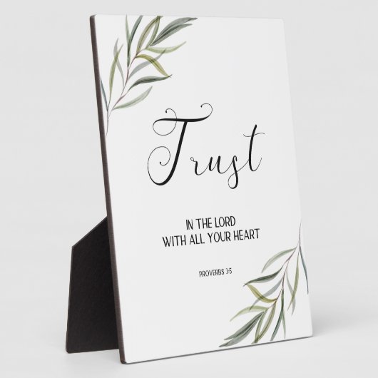 Photo Bible verse Proverbs leaves scripture Plaque (Côté)