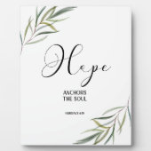 Photo Bible verset Hébreux Écriture feuille Plaque (Devant)