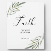 Photo Bible verset Matthieu Écriture feuille Plaque (Devant)