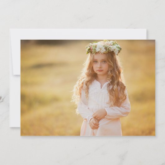 Photo Birthday Invitation with Balloons & Cake (Dos)