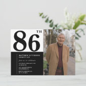 Photo Black and White Invitation du 86e anniversai (Debout devant)