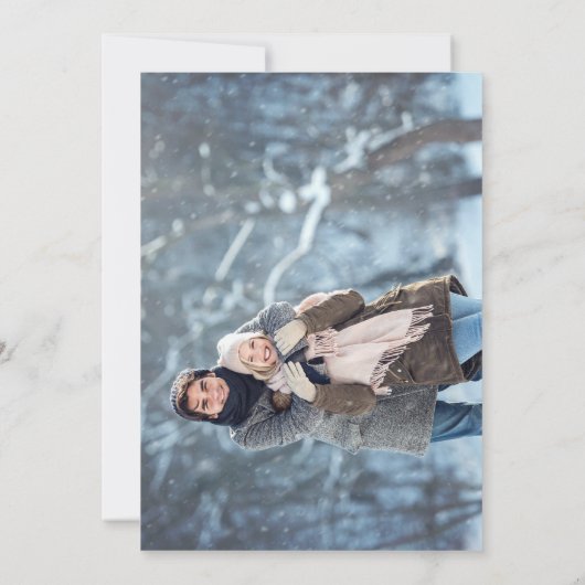 Photo Black Boho Faire-part de mariage (Dos)