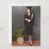 Photo Black Bow moderne Invitation de la fête de g (Dos)