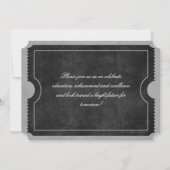 Photo Black Graduation Billet Invitations (Dos)