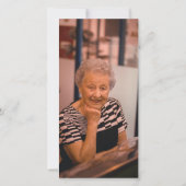 Photo Black & White Sympathy Funeral Merci (Dos)