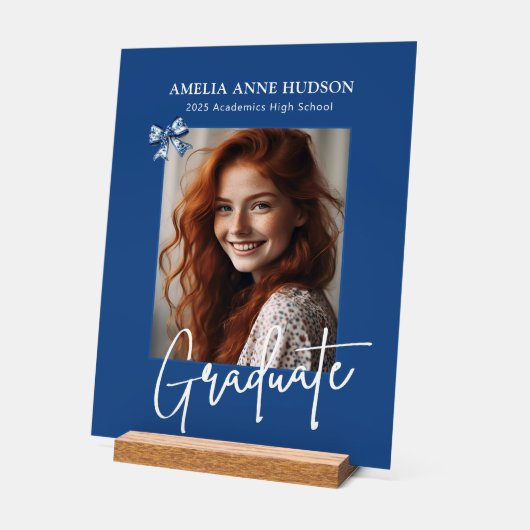 Photo Bleu et Blanc élégant (Angle)