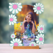 Photo bleu simple Daisy (Neutre)