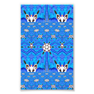 photo bleue géométrique de grille