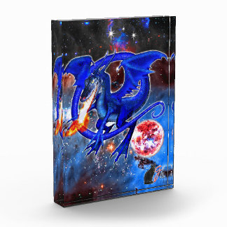 Photo Bloc Acrylique Azurite Cosmic Dragon