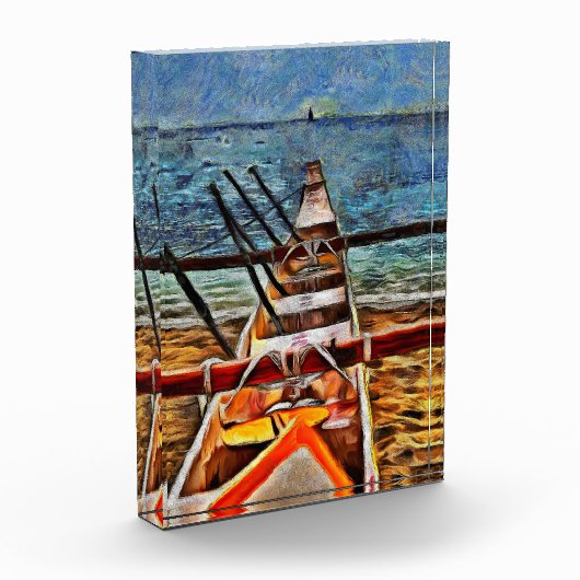 Photo Bloc acrylique de bateau de l'île (Gauche)