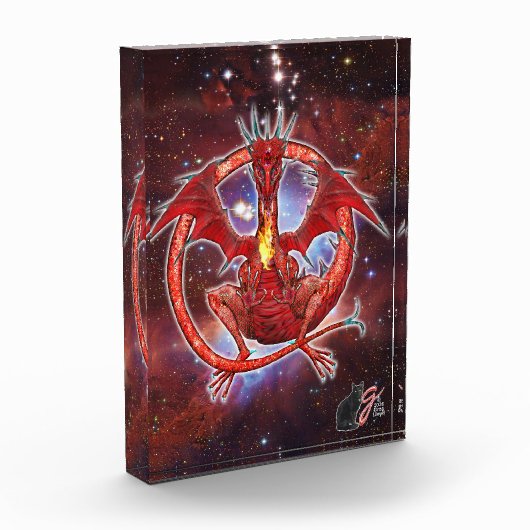 Photo Bloc acrylique Pyrope Cosmic Dragon (Gauche)