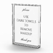 Photo Bloc de serviettes de toilette classique simple et (Droite)