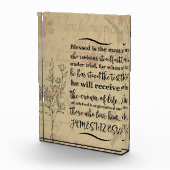 Photo Bloc de versets de la Bible acrylique - James 1:12 (Droite)