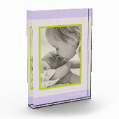 Photo bloc décoration bébé gosses pourpre (Gauche)