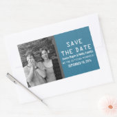 Photo Blue Binary Code Enregistrer les stickers Da (Enveloppe)