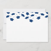 Photo Blue Double Graduation Party Invitations (Dos)