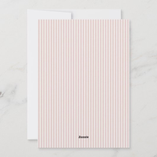 Photo Blush Ribbon Tree Christmas Feestdagenkaart (Achterkant)