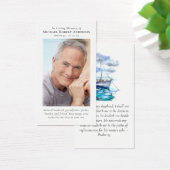 Photo Boat Ocean Memorial Priayer Card (Bureau)