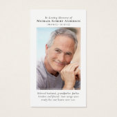 Photo Boat Ocean Memorial Priayer Card (Devant)