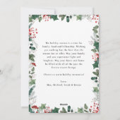 Photo Boho Chic Arch avec message Carte de vacance (Dos)