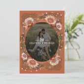Photo Boho Flowers Enregistrer la carte Date (Debout devant)