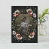 Photo Boho Flowers Enregistrer la carte Date (Debout devant)
