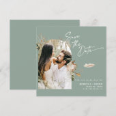 Photo Boho Moderne Enregistrer La Carte Magnétique (Devant / Derrière)