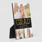 Photo Bokeh Collage ÉDITABLE Plaque de graduation de cou (Côté)